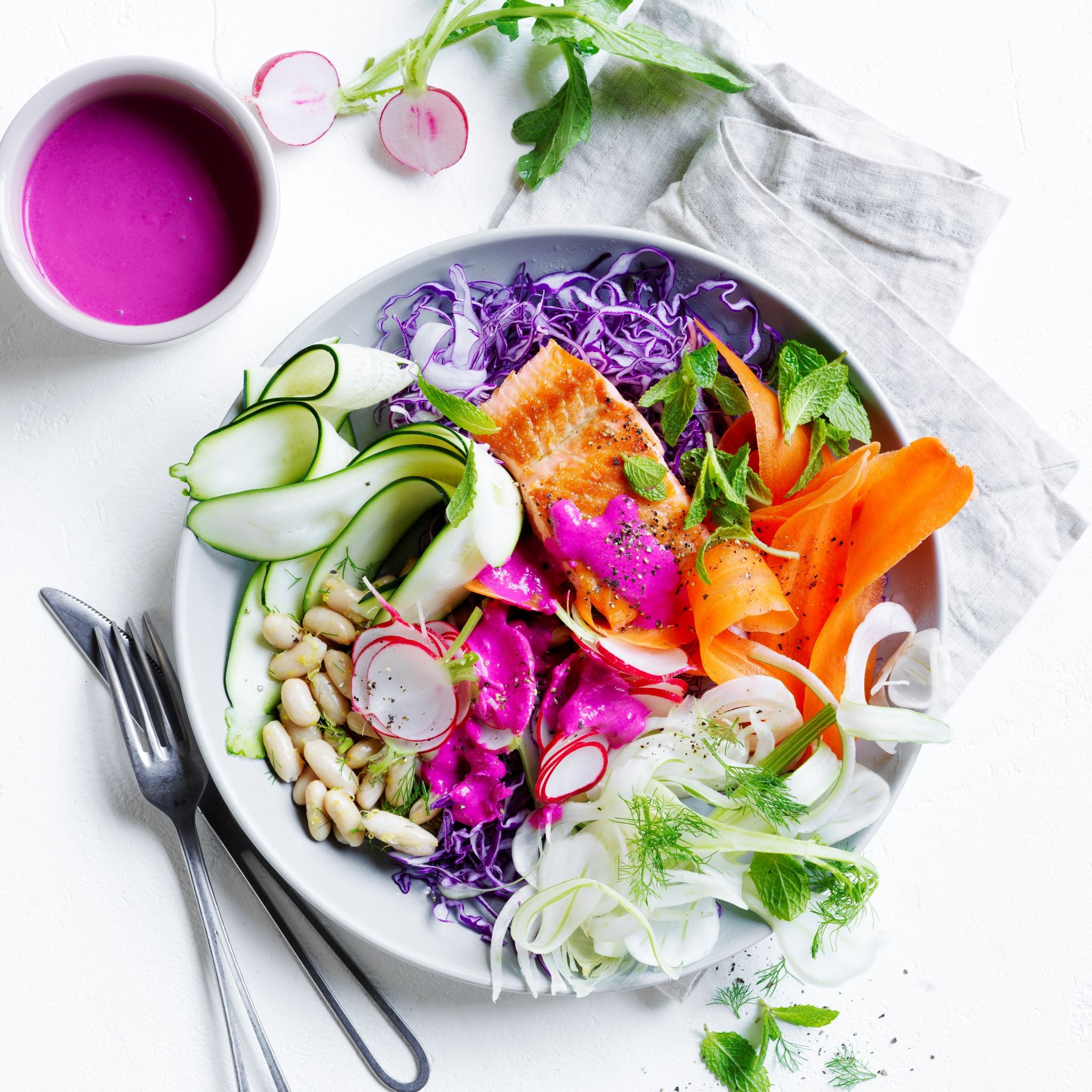 Rainbow Salmon Bowl