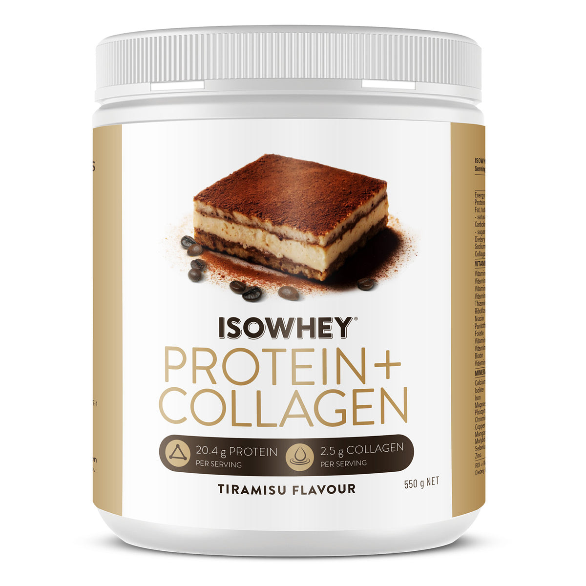 IsoWhey Protein + Collagen Tiramisu 550g