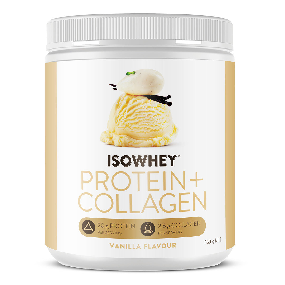 IsoWhey Protein + Collagen Vanilla 550g