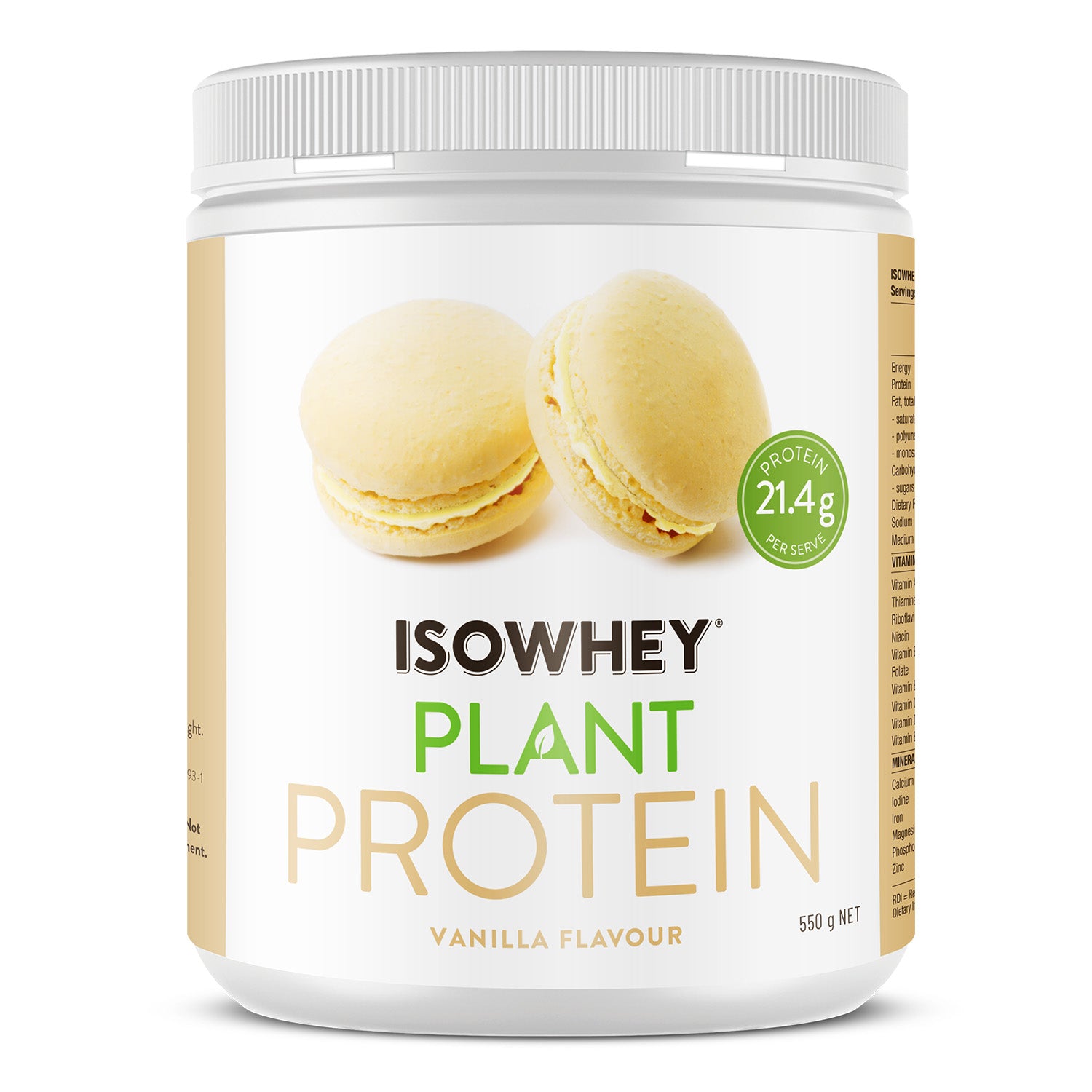 IsoWhey Plant Protein Vanilla 550g