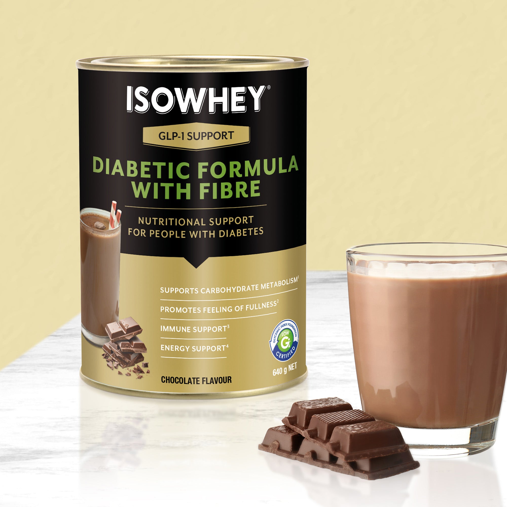 GLP-1 Support Diabetic Formula Chocolate 640g
