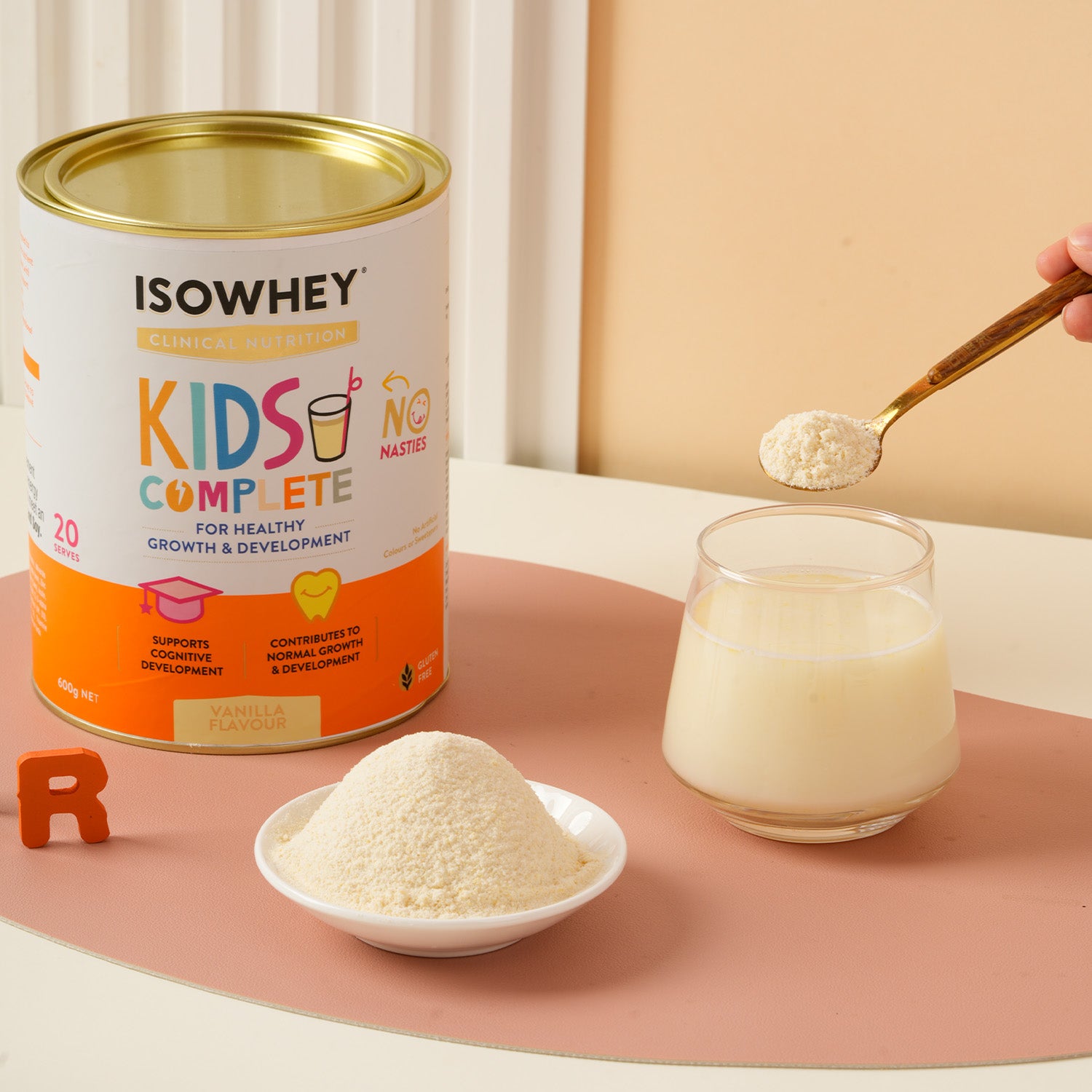 IsoWhey Clinical Nutrition Kids Complete Vanilla 600g - Expiry January 2026