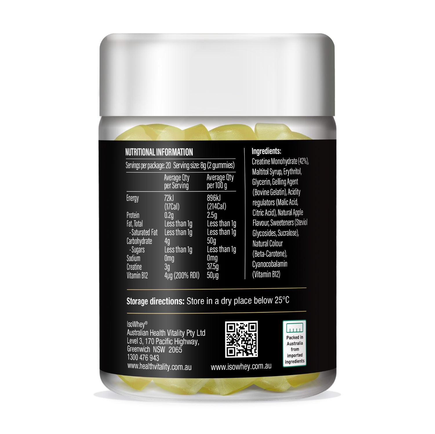 GLP-1 Support Creatine Gummies 40s