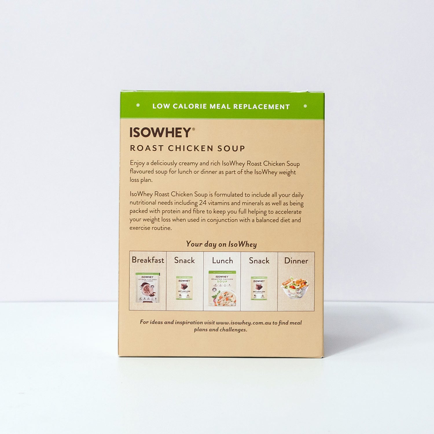 IsoWhey Chicken Soup with text details
