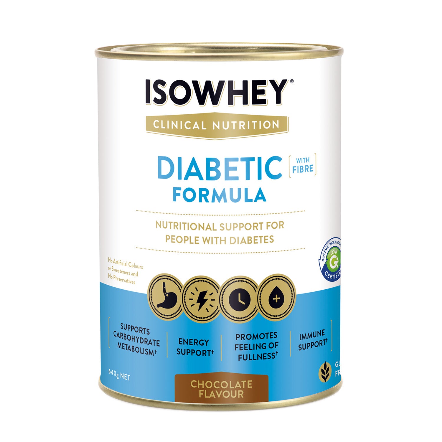 IsoWhey Clinical Nutrition Diabetic Formula Chocolate 640g