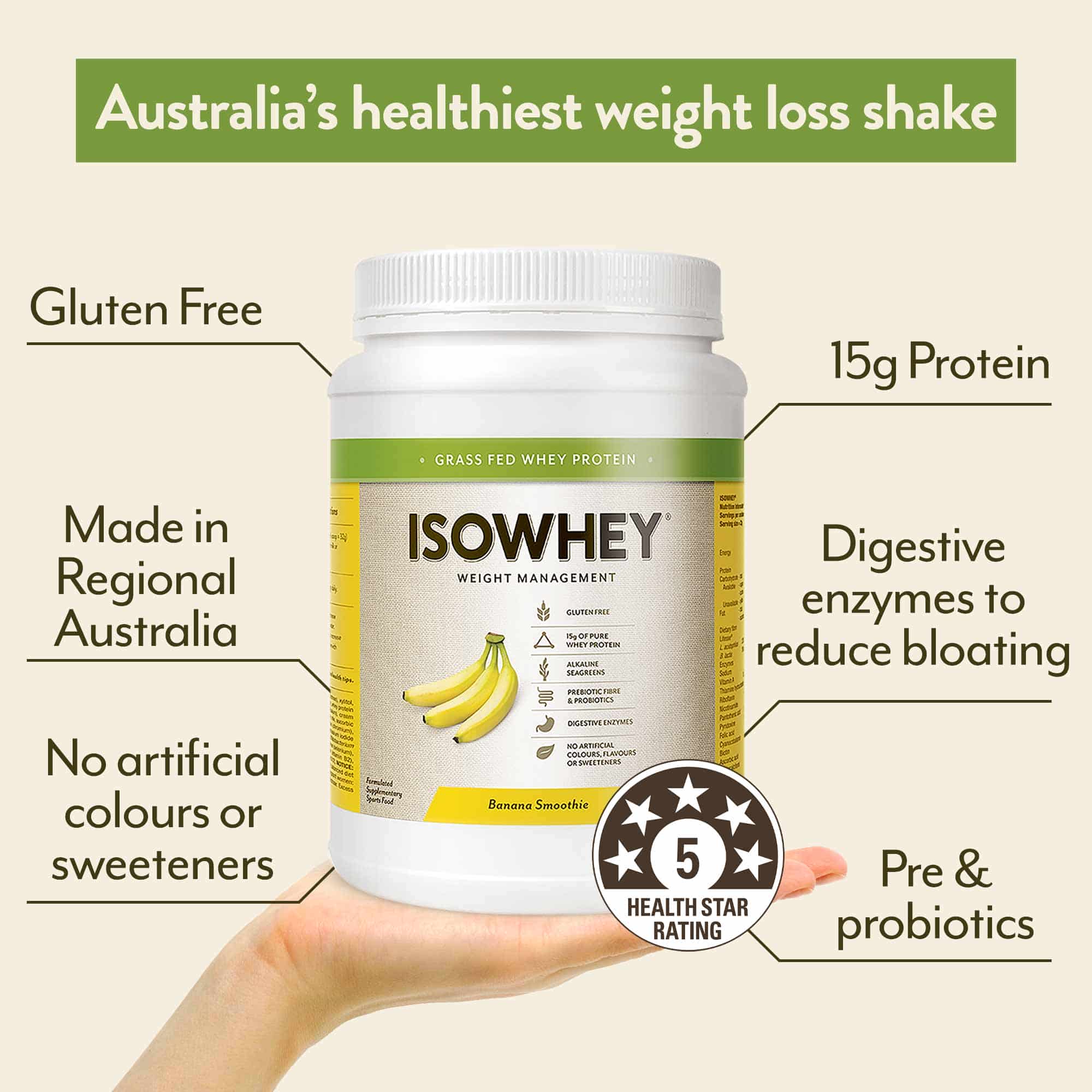Isowhey Complete Banana Smoothie Shake 672g