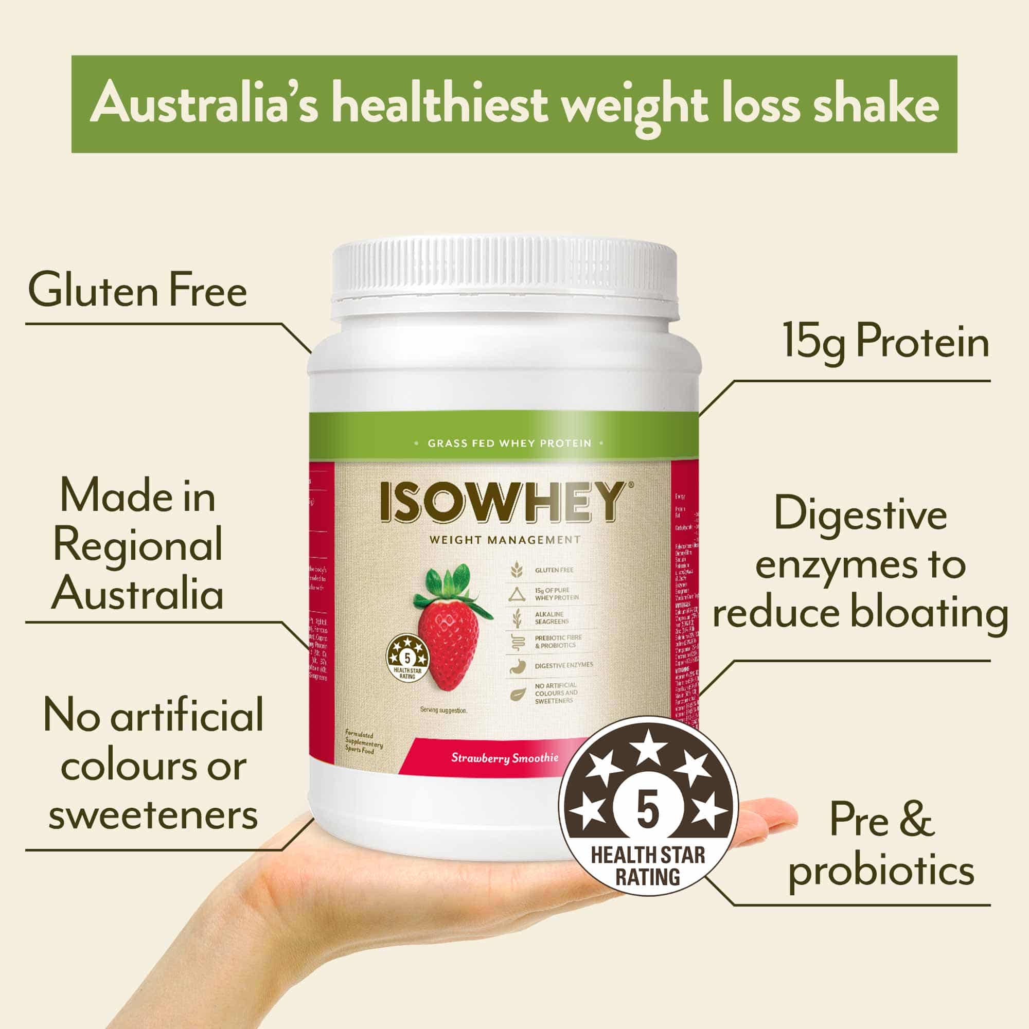 IsoWhey Strawberry Smoothie 672g