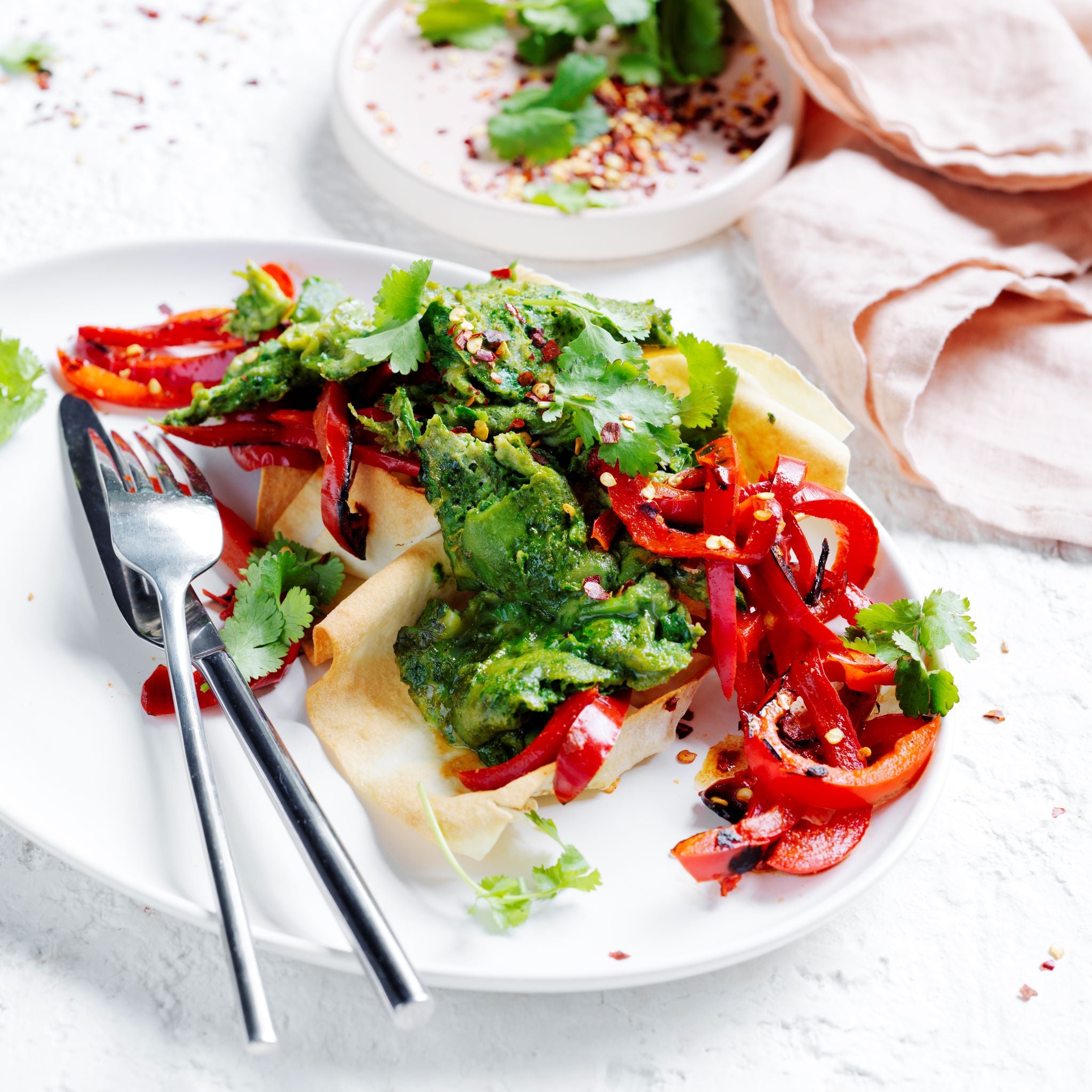 Green Eggs with Capsicum