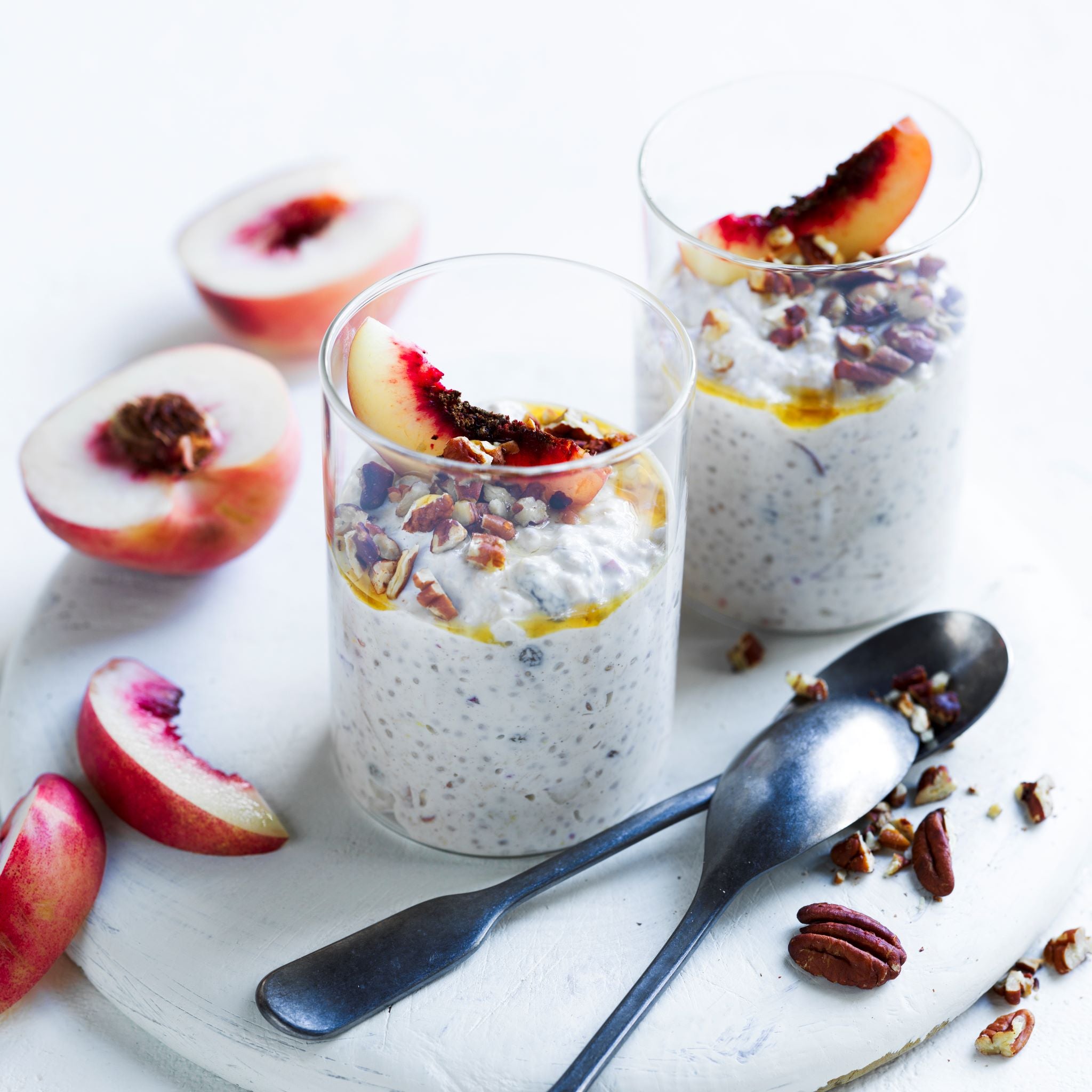 Peach Pie Overnight Oats