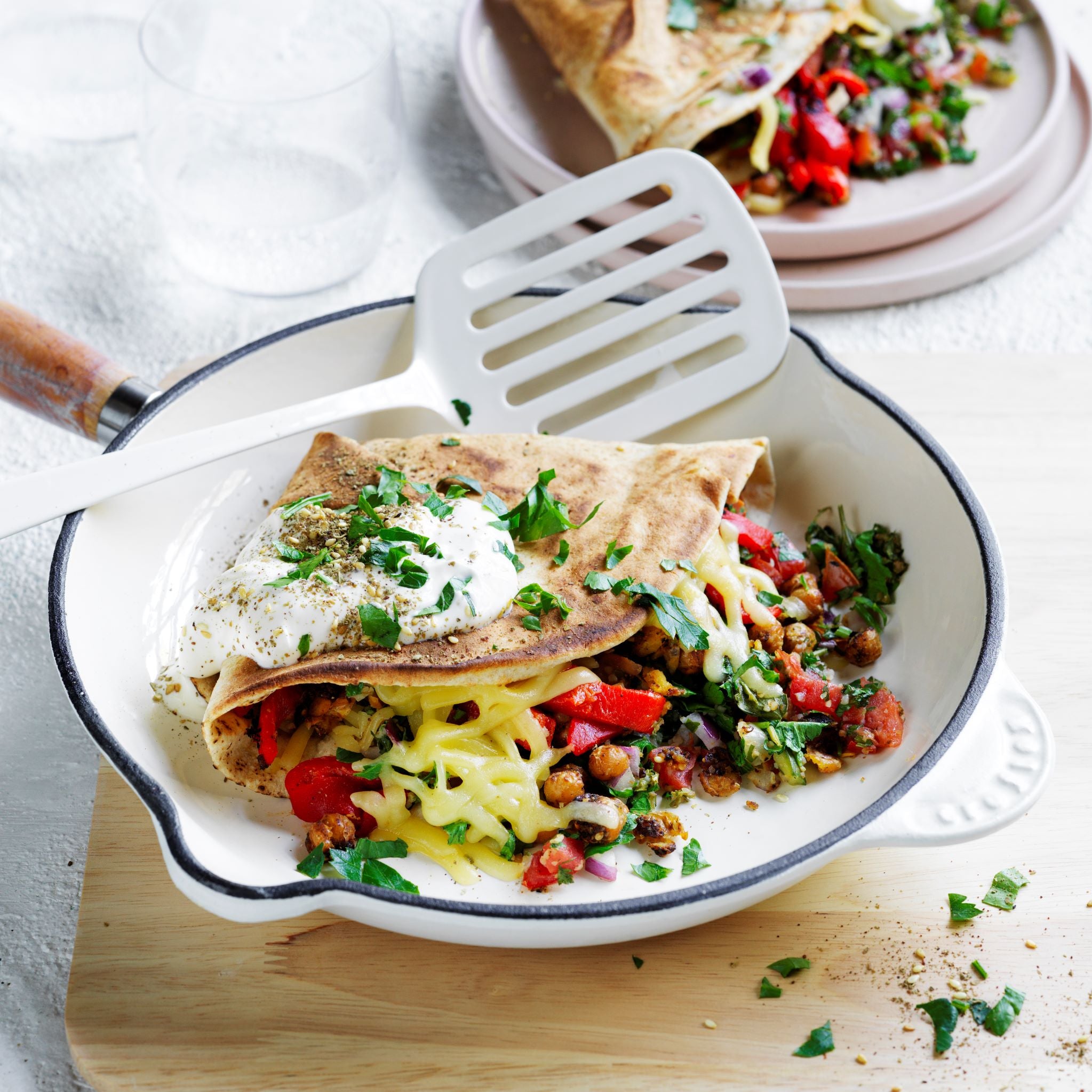 Smashed Chickpea & Za'atar Crunch Wrap