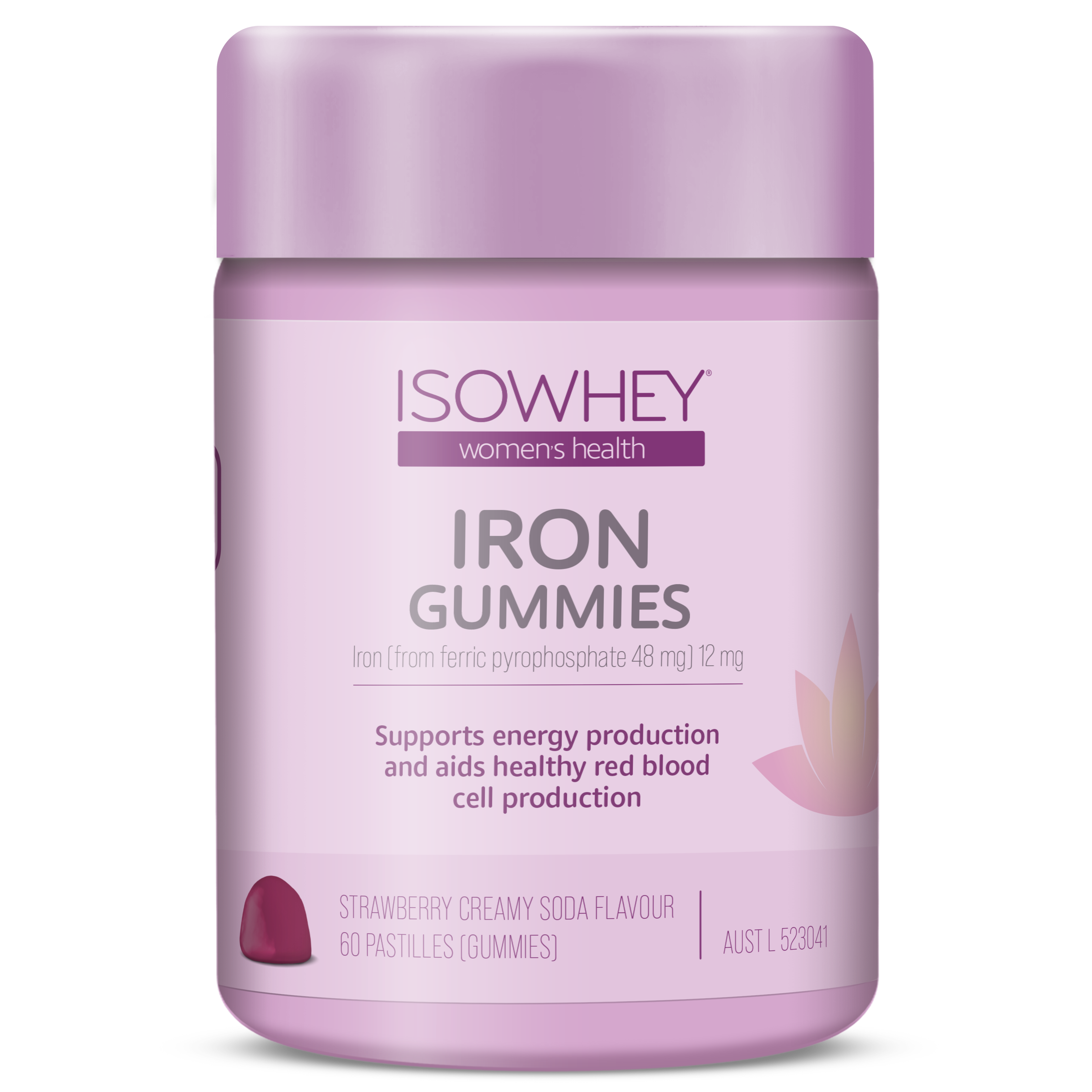 IsoWhey Women's Health Iron Gummies 60s