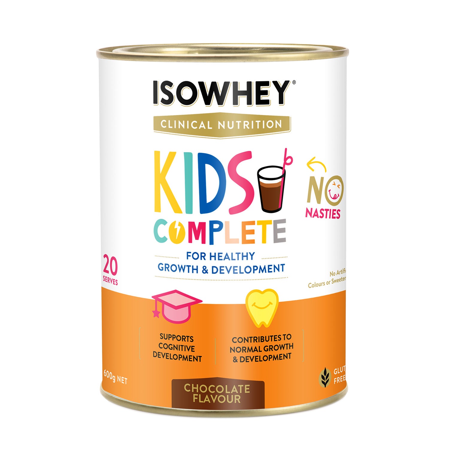 IsoWhey Clinical Nutrition Kids Complete - Chocolate 600g
