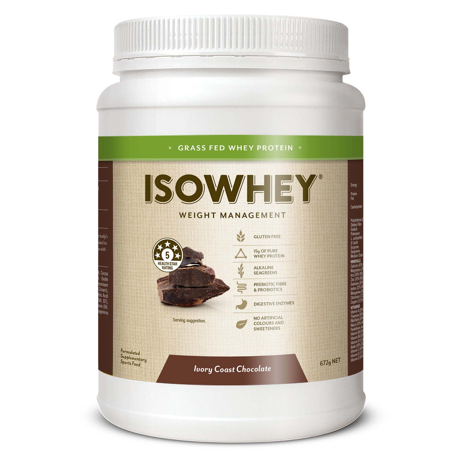 IsoWhey Complete Ivory Coast Chocolate 672g