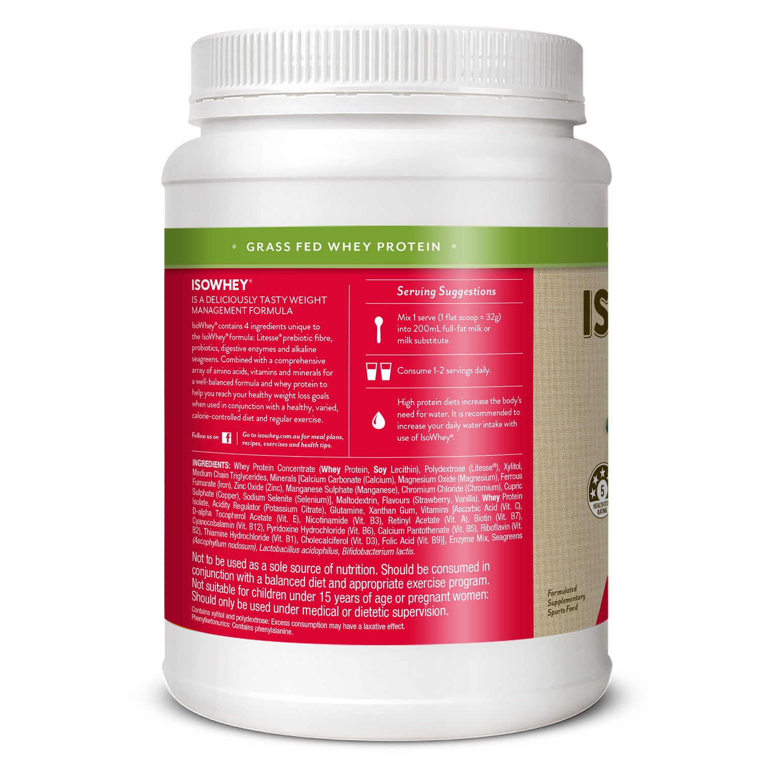 IsoWhey Strawberry Smoothie 672g