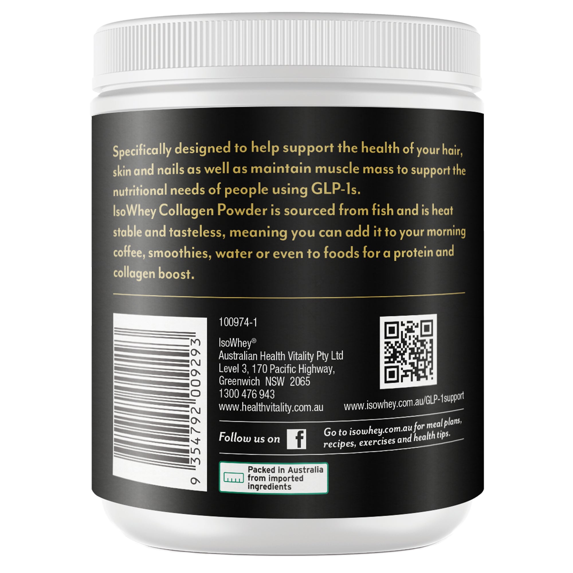 GLP-1 Support Collagen Powder 150g