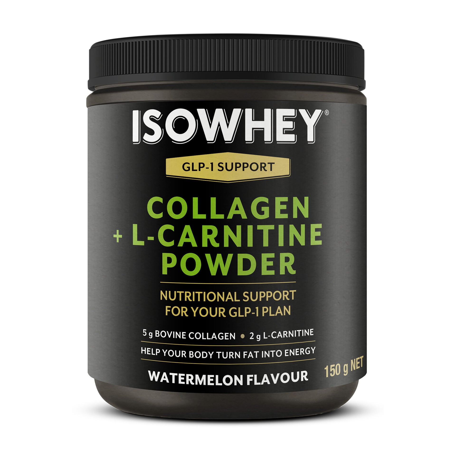 IsoWhey GLP-1 Support Collagen + L-Carnitine Powder 150g IsoWhey GLP-1 Support Collagen + L-Carnitine Powder 150g