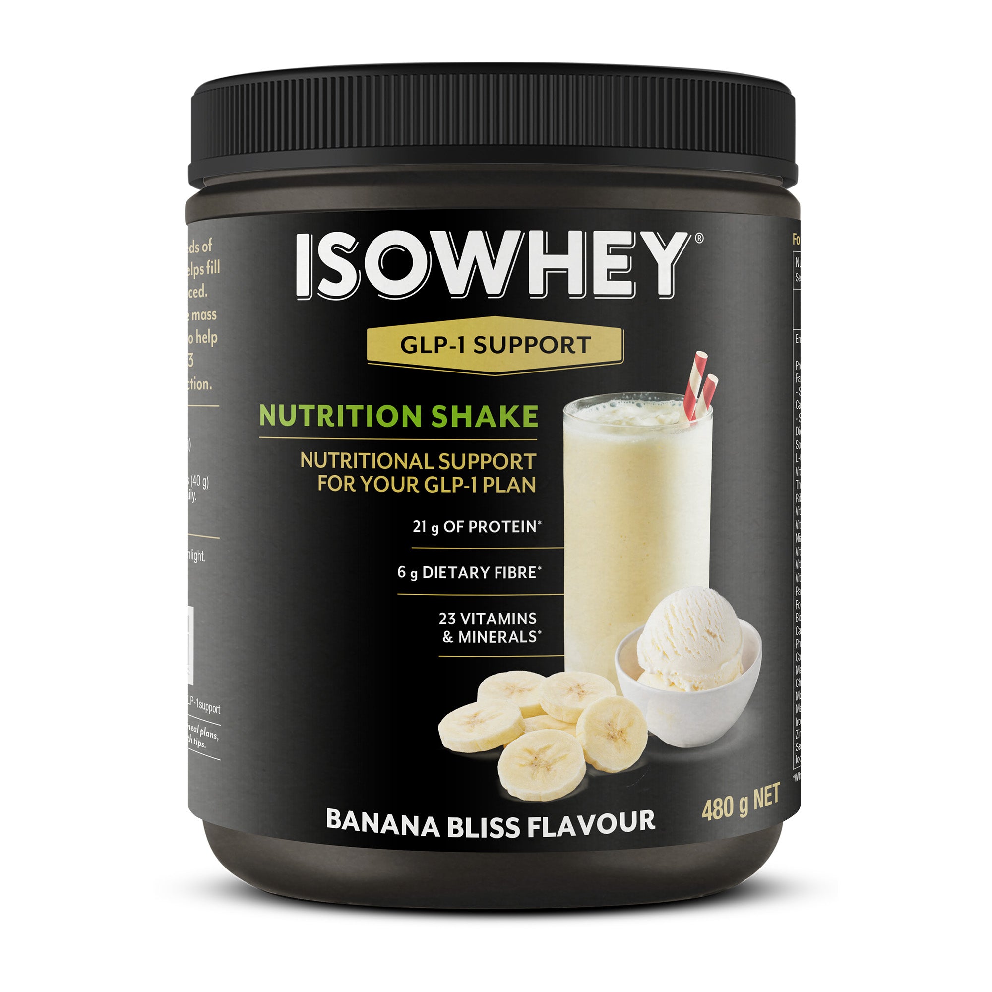 Isowhey GLP-1 Support Shake Banana 480g