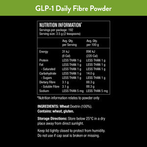 Plant-based GLP-1 support bundle with protein shakes, fibre, greens and energy gummies designed to complement your nutrition routine.