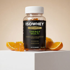 Plant-based GLP-1 support bundle with protein shakes, fibre, greens and energy gummies designed to complement your nutrition routine.