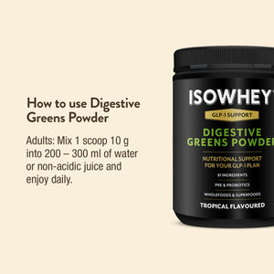 Plant-based GLP-1 support bundle with protein shakes, fibre, greens and energy gummies designed to complement your nutrition routine.