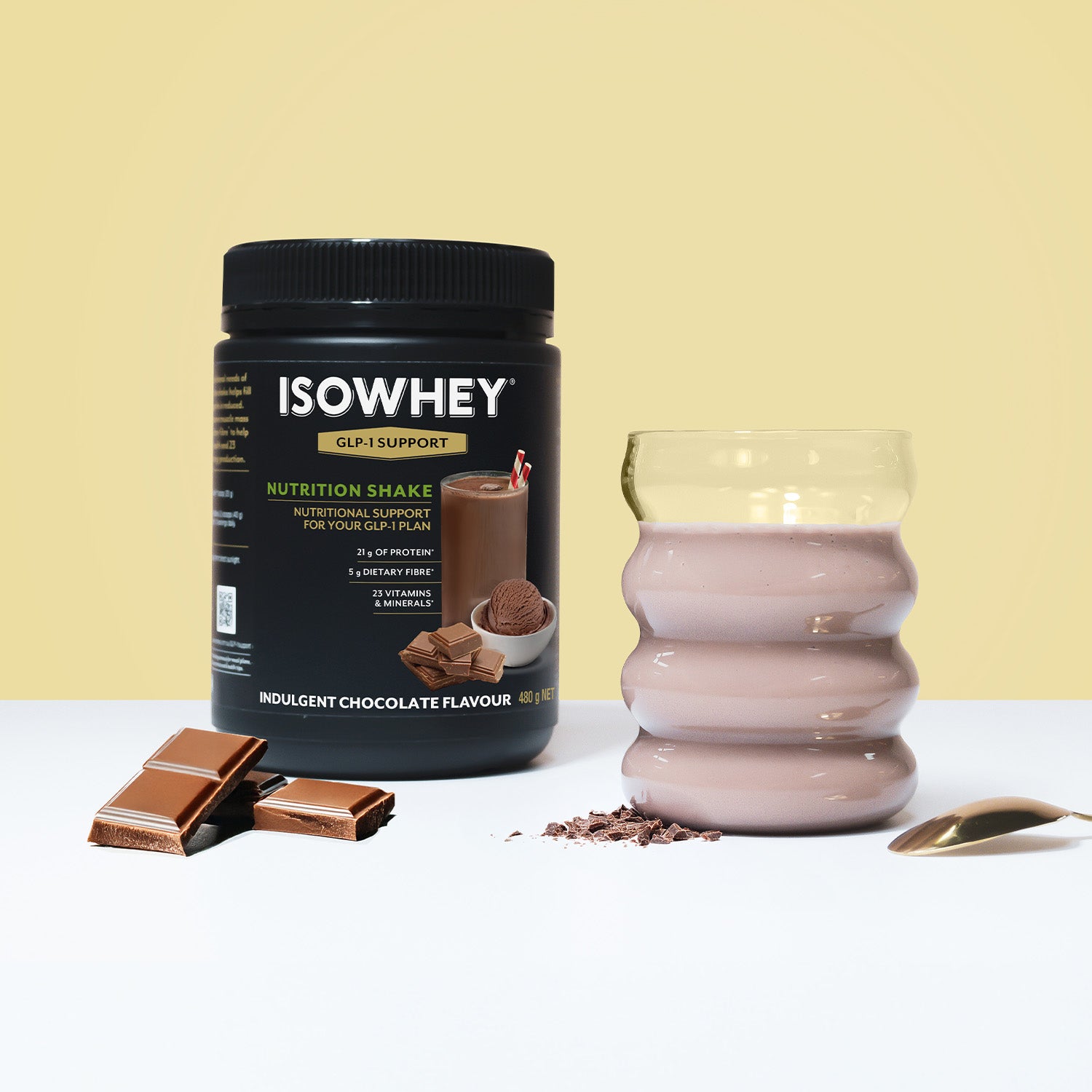 GLP-1 Nutrition Shake Rich Chocolate Flavour 480g