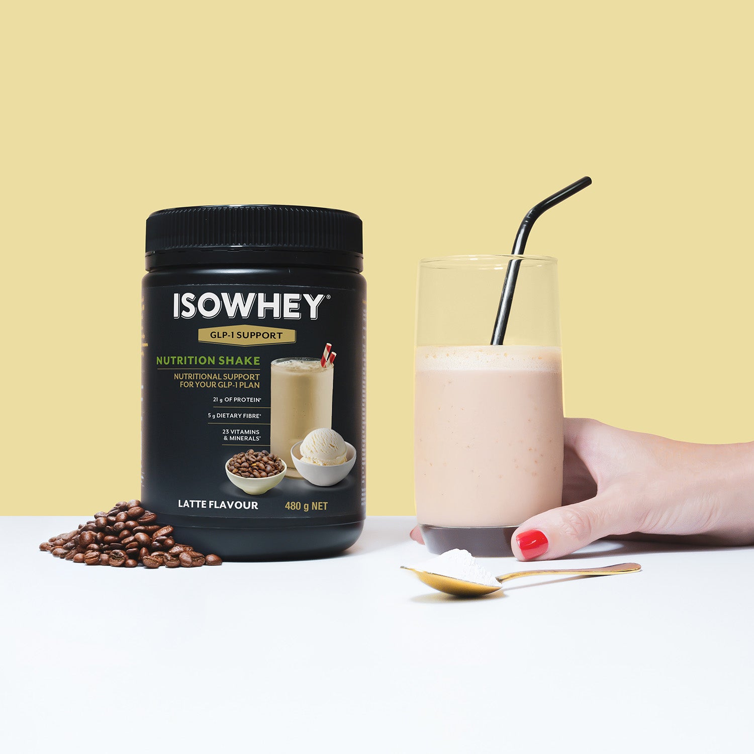 Isowhey GLP-1 Support Shake Latte 480g