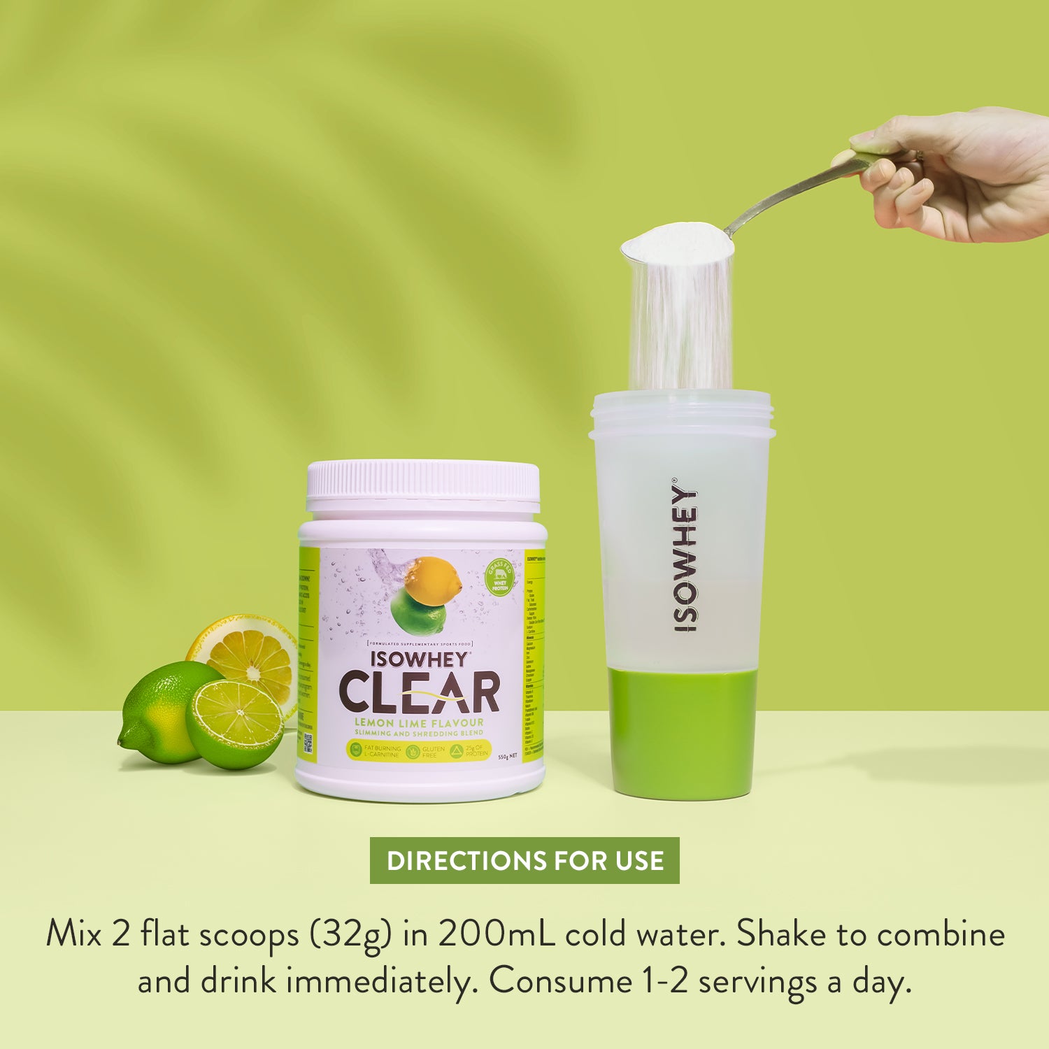 IsoWhey Clear Lemon Lime 550g