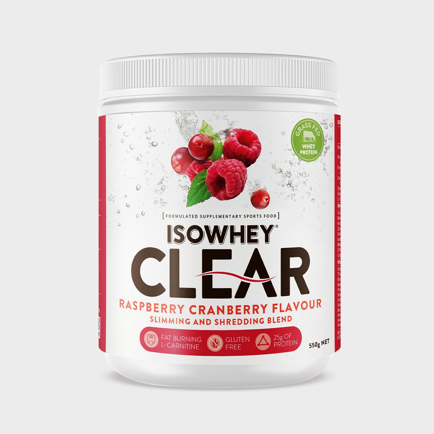 IsoWhey Clear Raspberry Cranberry 550g