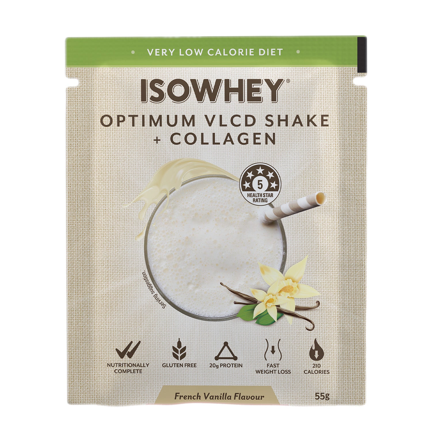 IsoWhey Optimum VLCD Shake French Vanilla 55g