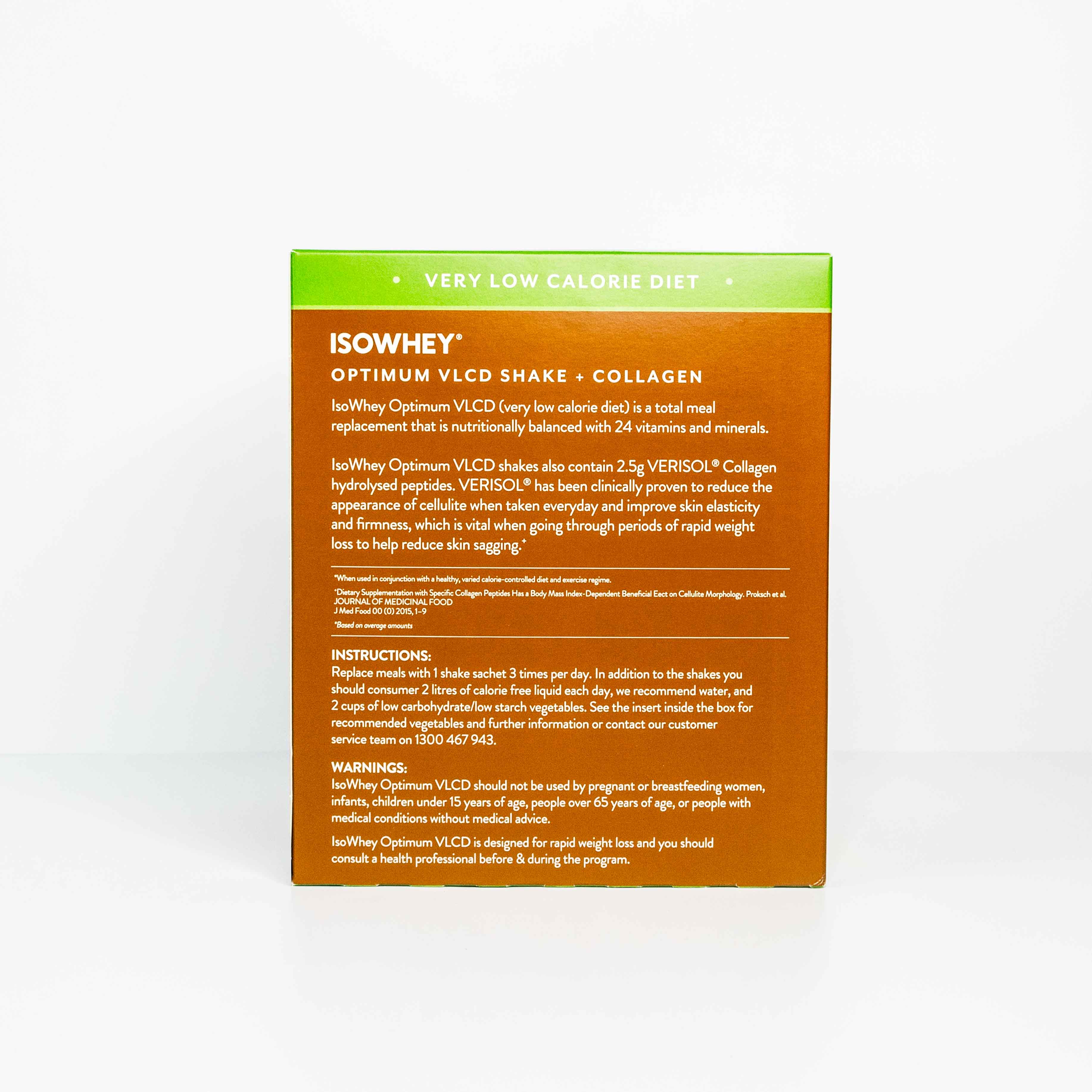 IsoWhey Optimum VLCD Espresso 18x55g Instructions