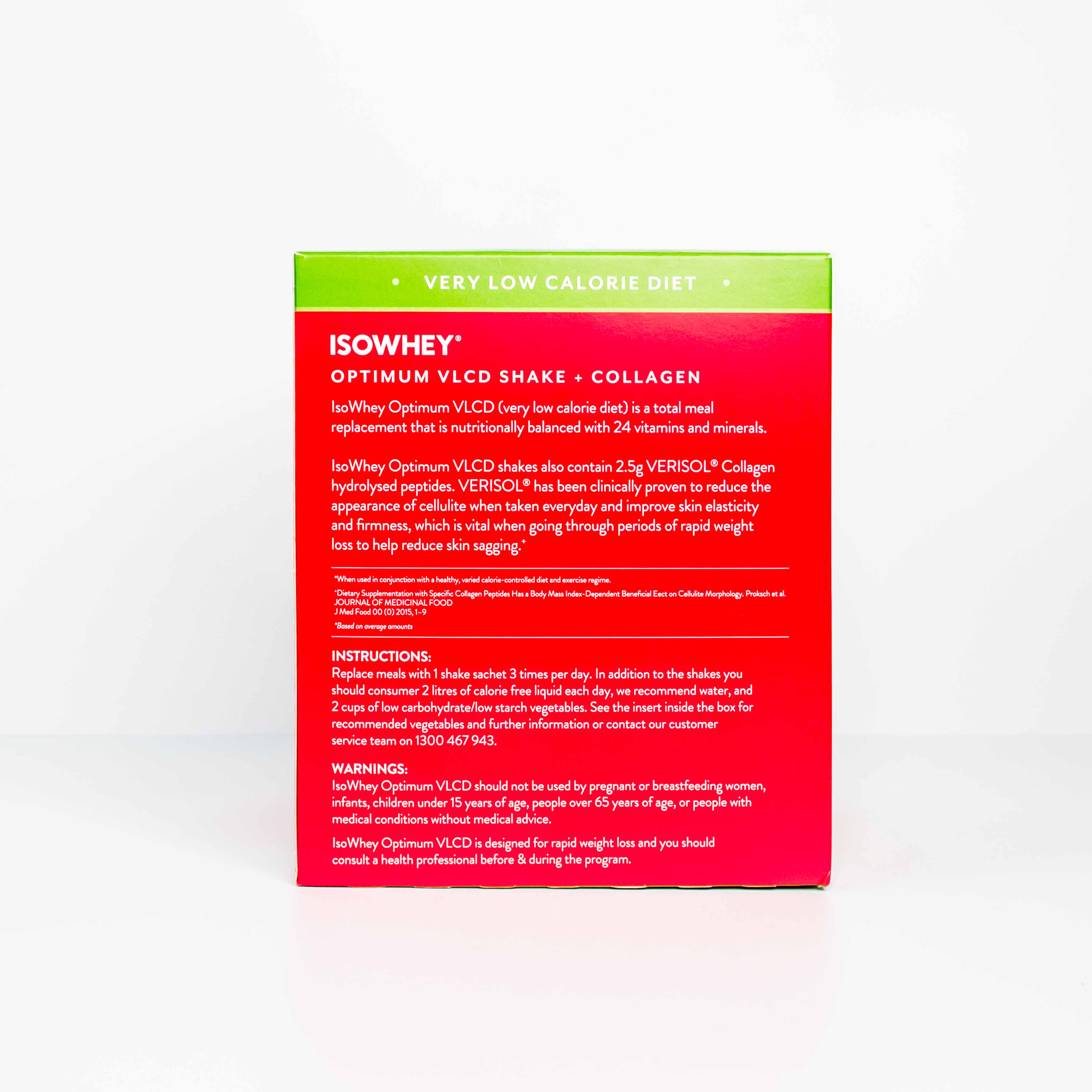 IsoWhey Optimum VLCD Strawberries & Cream 18x55g Instructions