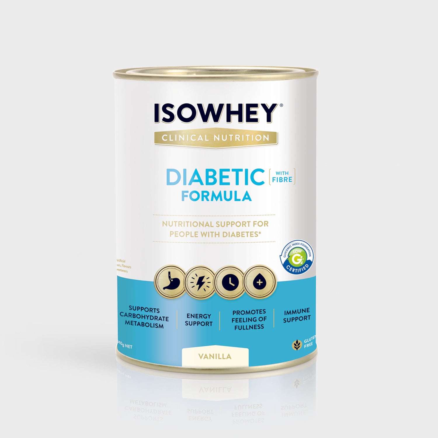IsoWhey Clinical Nutrition Diabetic Formula Vanilla 640g