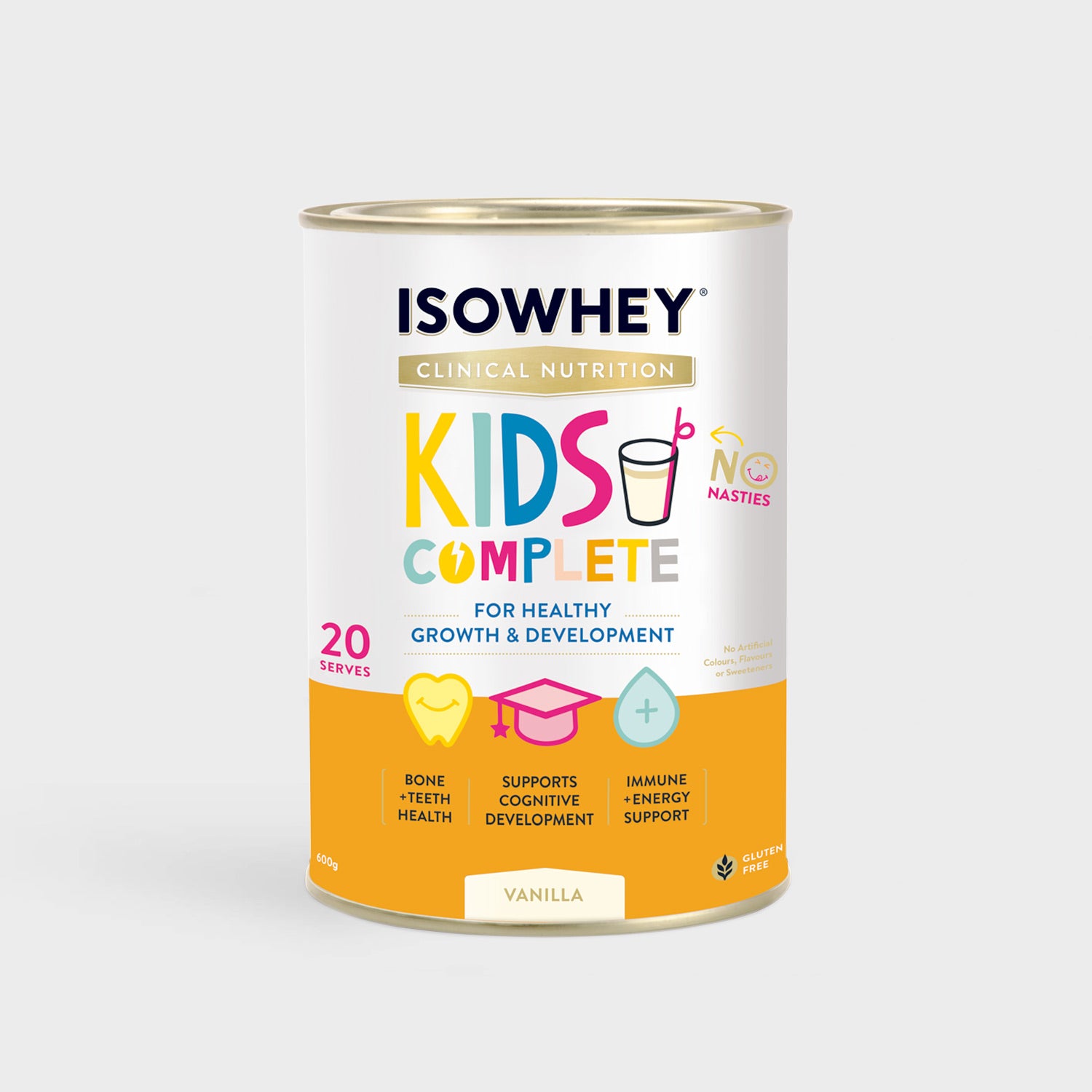 IsoWhey Clinical Nutrition Kids Complete Vanilla 600g