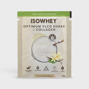 IsoWhey Optimum VLCD Shake French Vanilla one sachet 55 grams