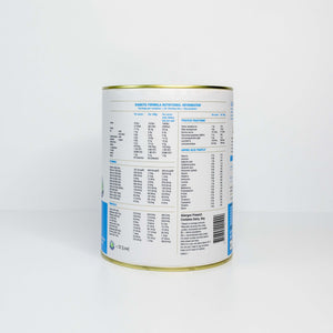Side view of an IsoWhey Clinical Nutrition Diabetic Formula Chocolate 