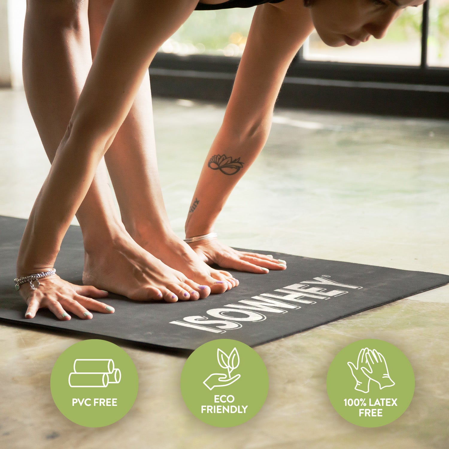 IsoWhey Yoga Mat in action
